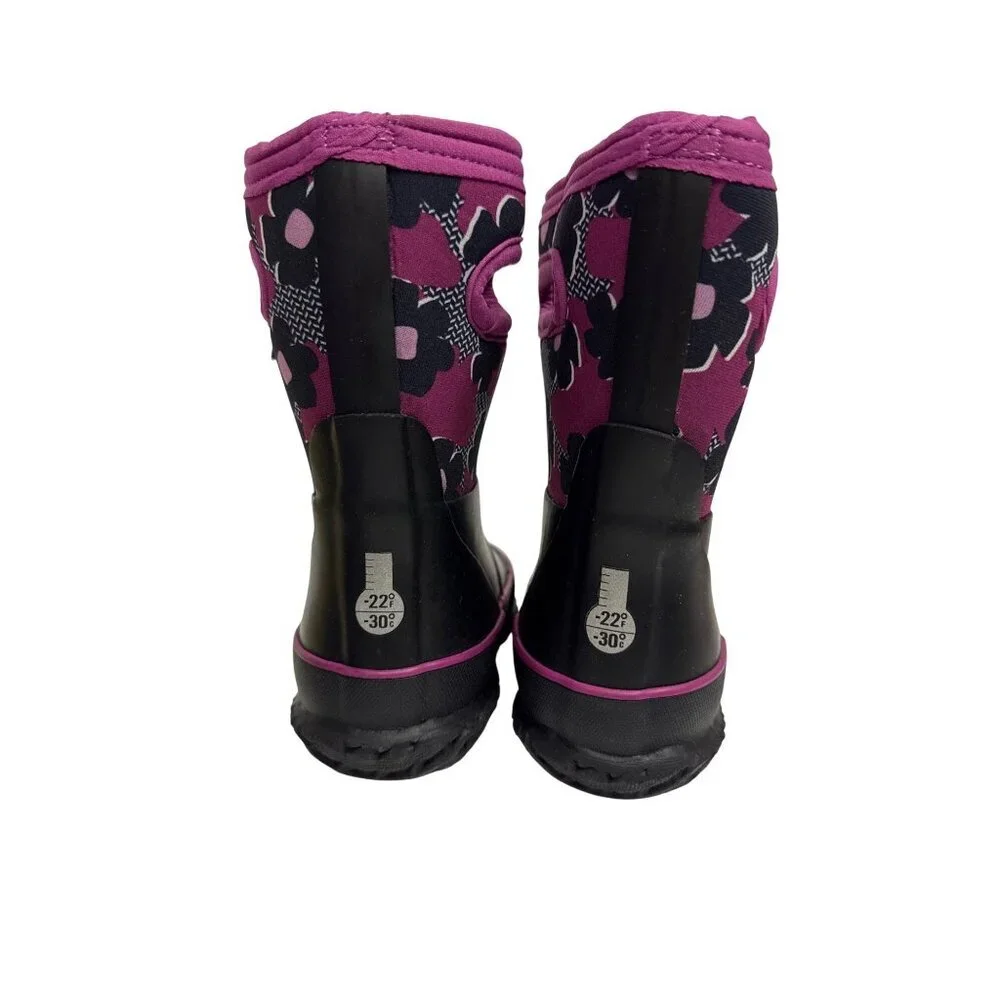 BOGS K Grasp C Petal Waterproof Boot Bloom Waterproof Max-Wick Infant Size 8